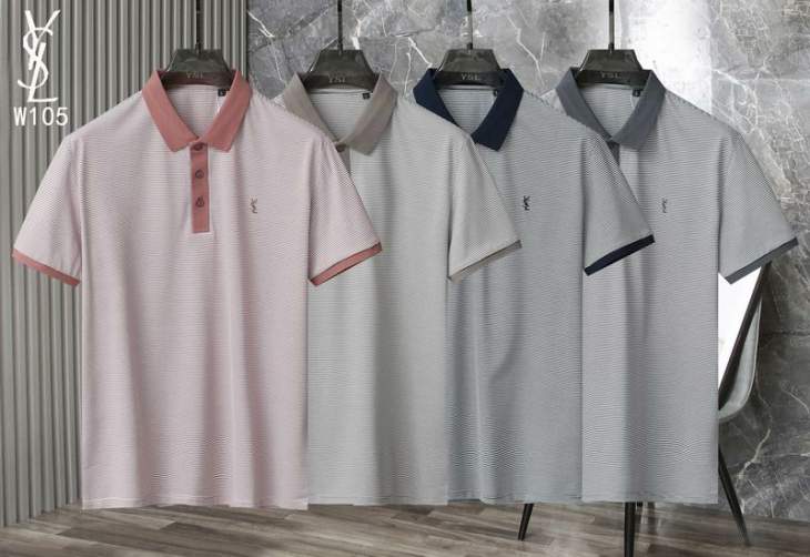 Picture of Saint Laurent Polo Shirts Short _SKUYSLM-4XL26rr0925446